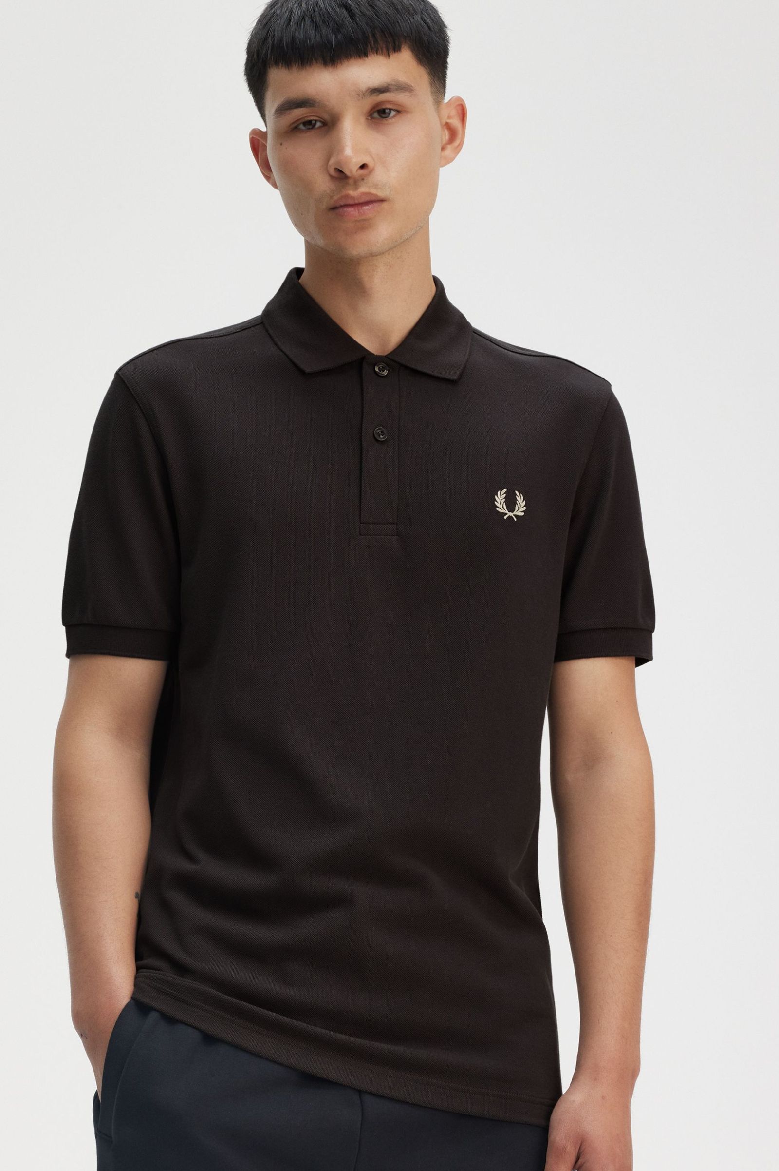 The Fred Perry Shirt (Anchor Grey/Oatmeal)