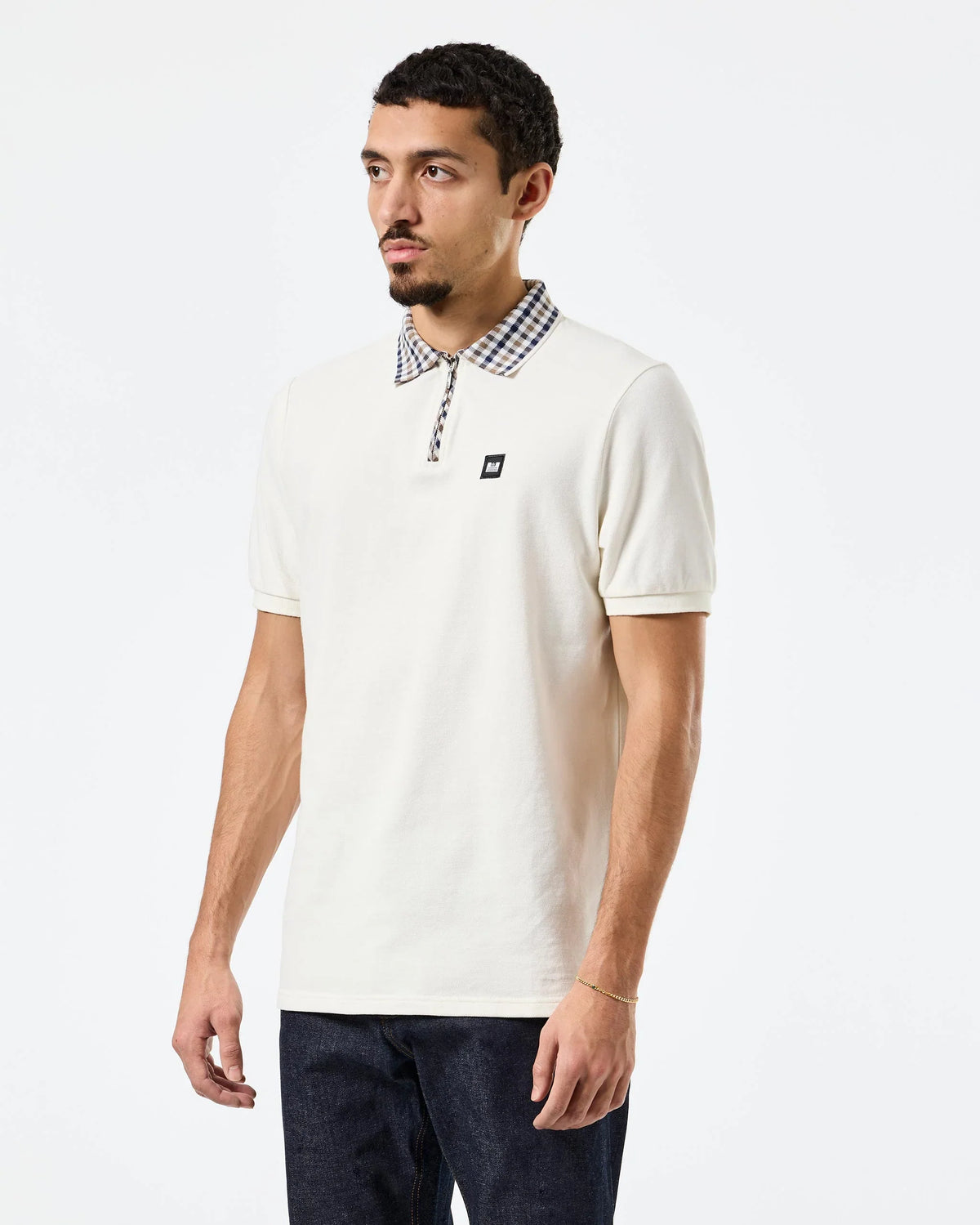 Weekend Offender Lachine Polo Shirt (Ghost/Mid House Check)