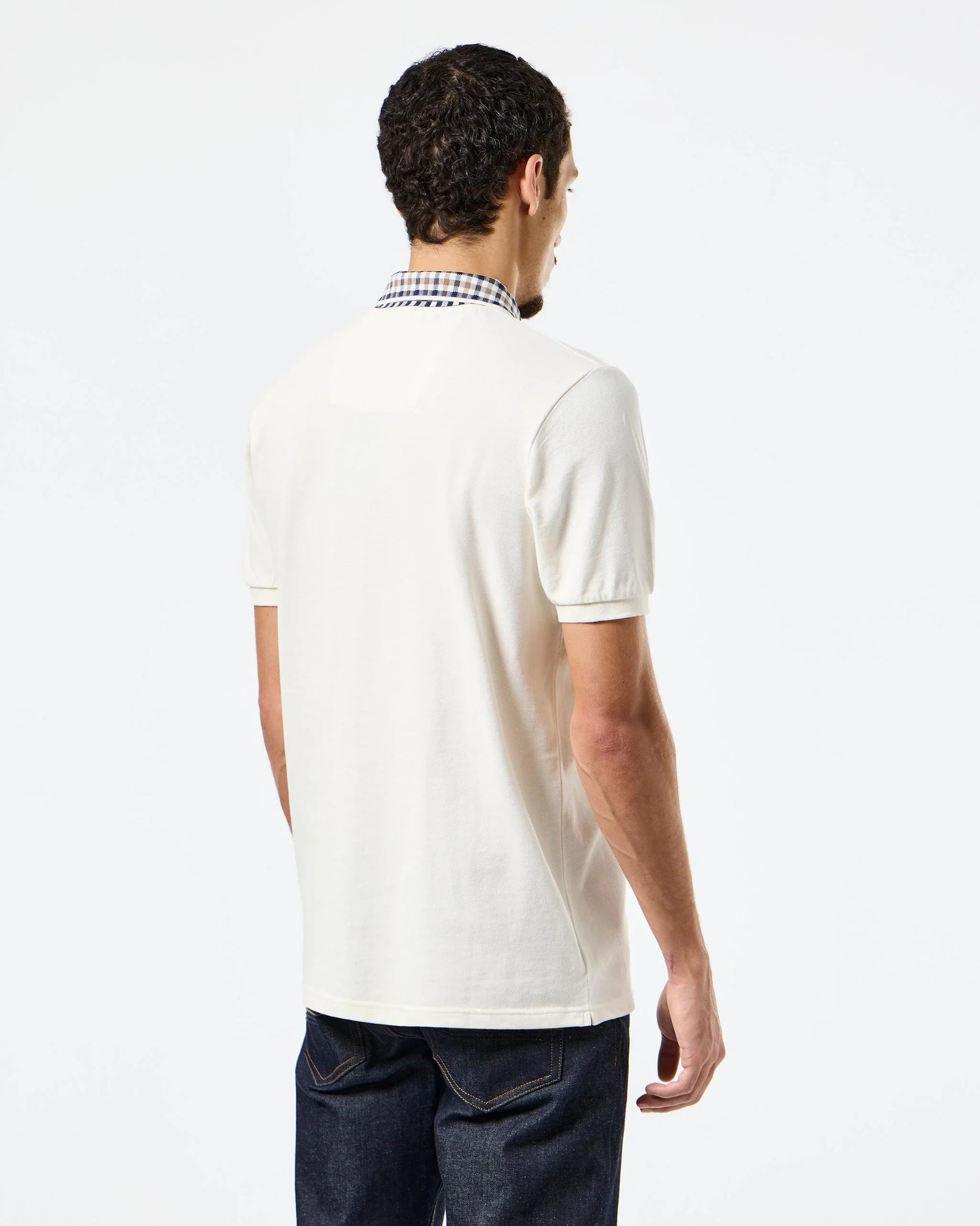 Weekend Offender Lachine Polo Shirt (Ghost/Mid House Check)