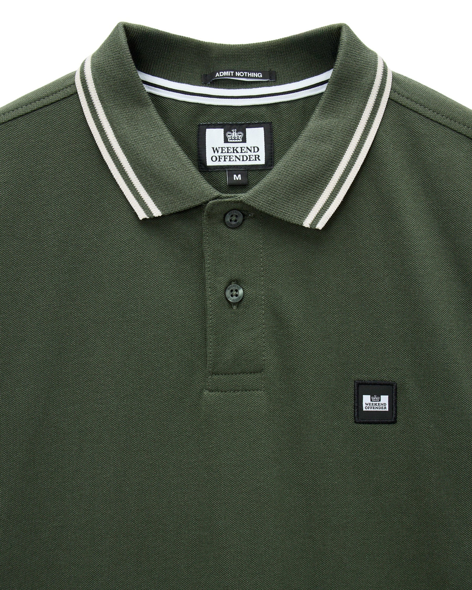 Weekend Offender Levanto Polo Shirt (Black Forest Green/Calcium)