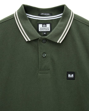 Weekend Offender Levanto Polo Shirt (Black Forest Green/Calcium)
