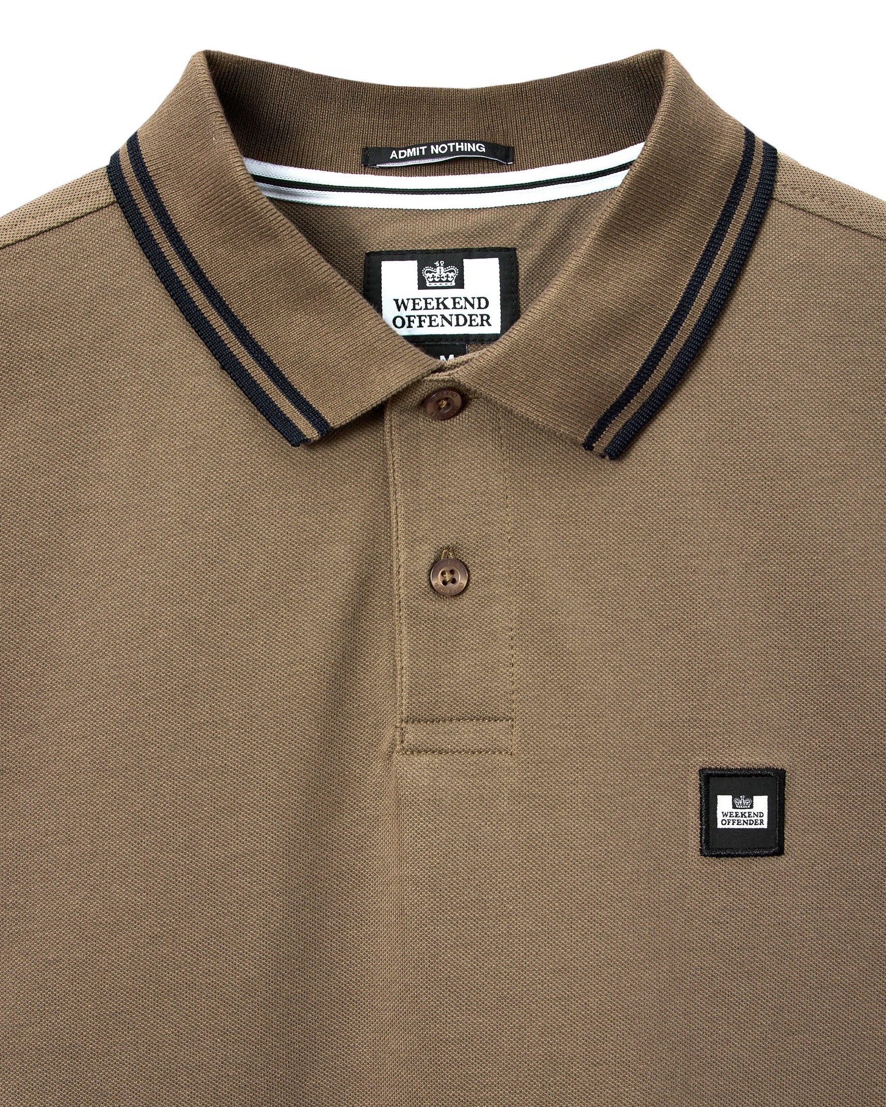 Weekend Offender Levanto Polo Shirt (Tobacco Brown/Black)