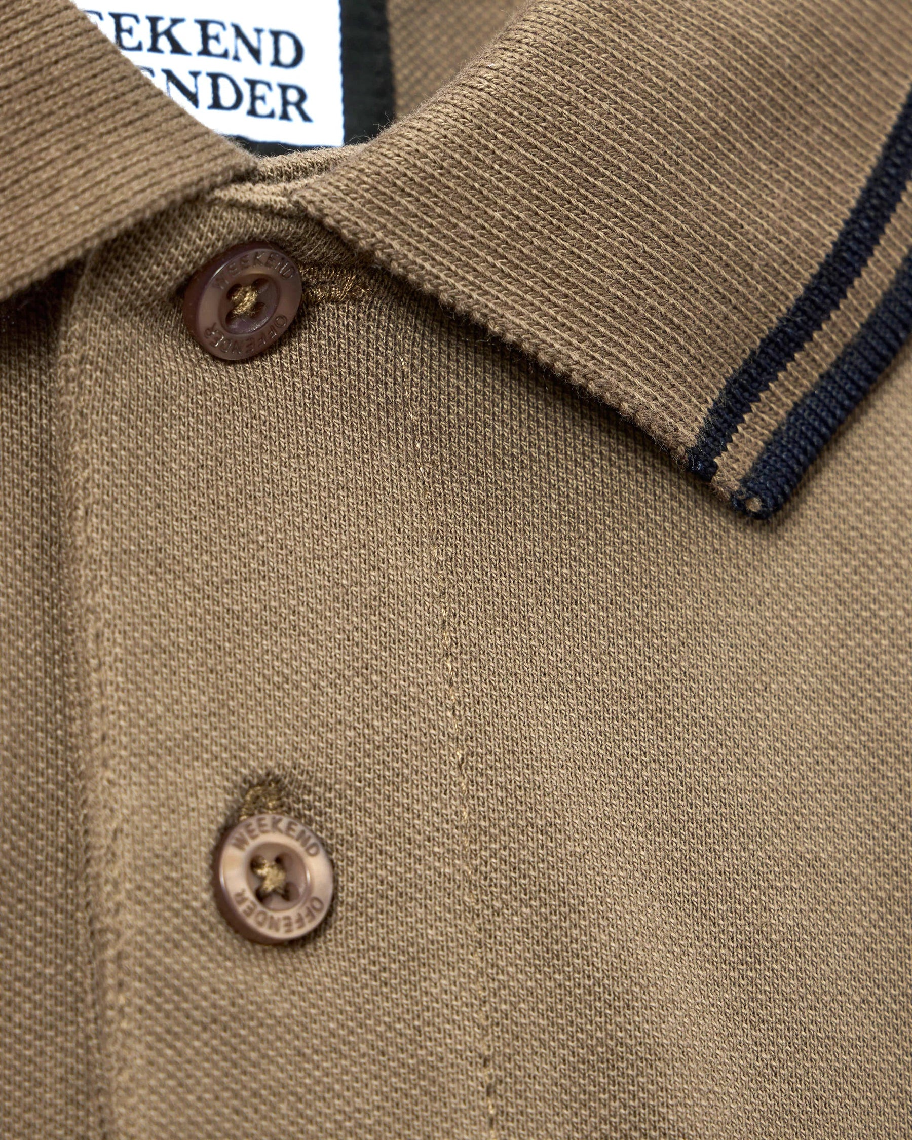 Weekend Offender Levanto Polo Shirt (Tobacco Brown/Black)