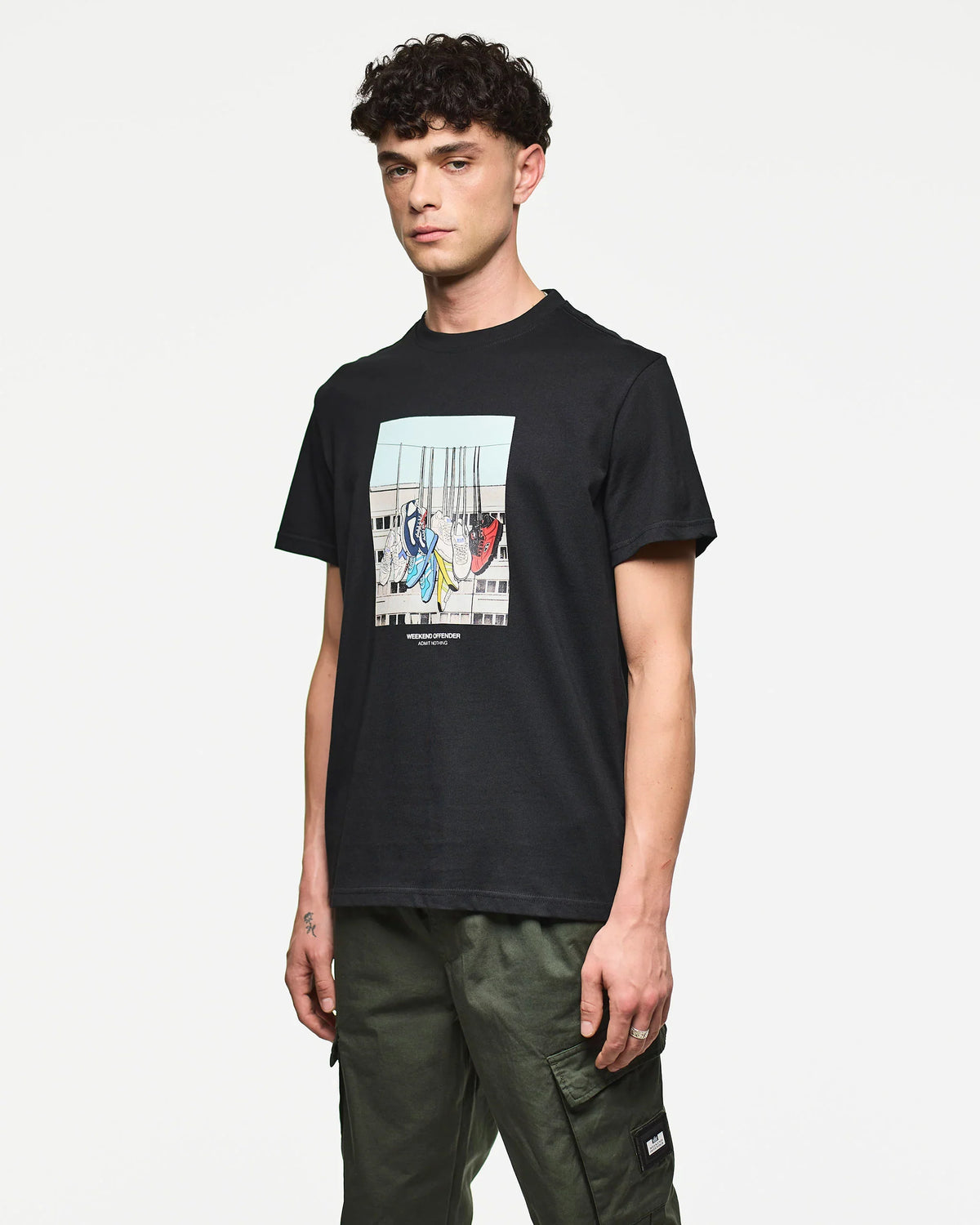 Weekend Offender Battle Lines T-Shirt (Black)