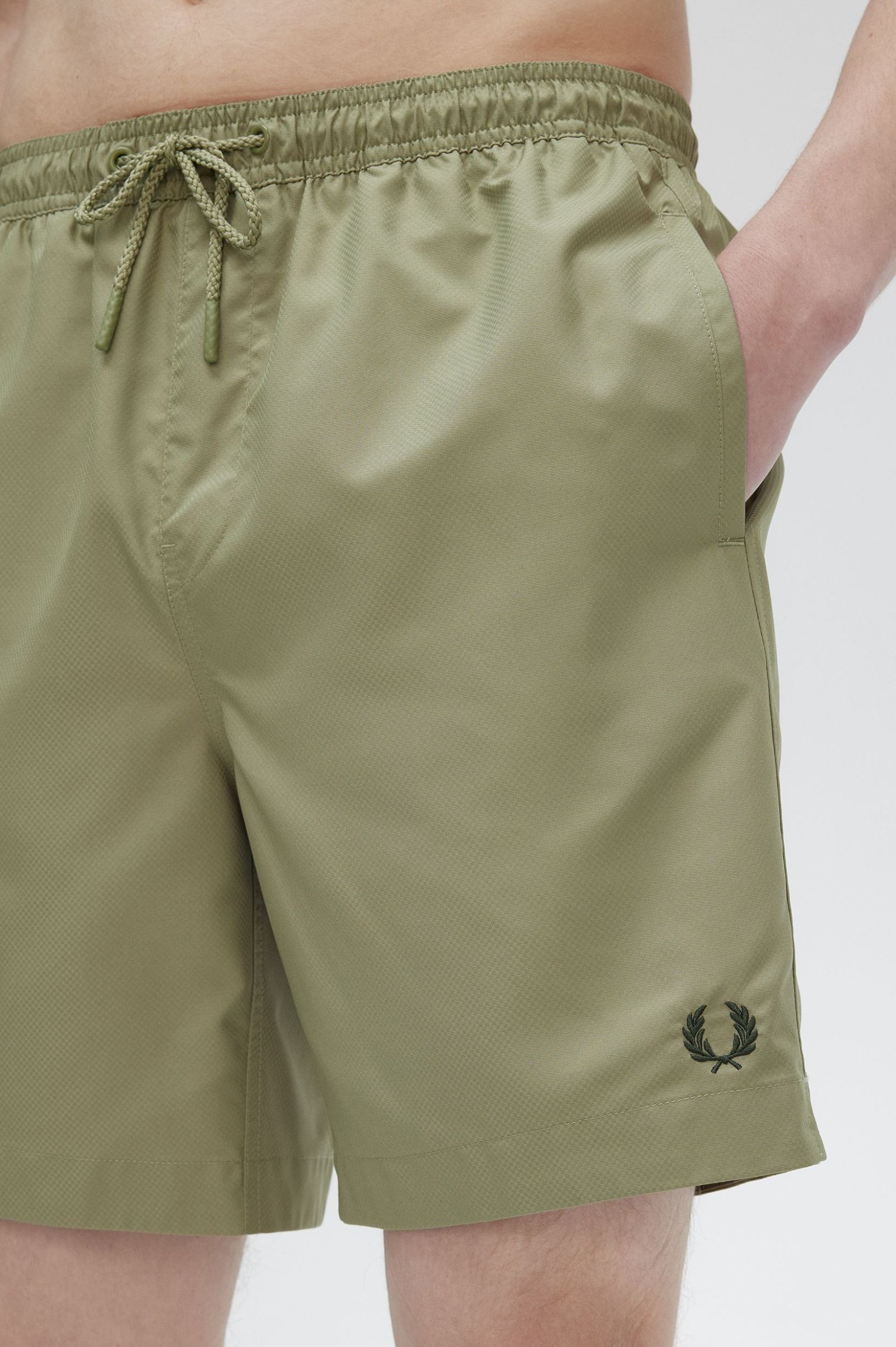 Fred Perry Classic Swim Shorts (Olive Mint)