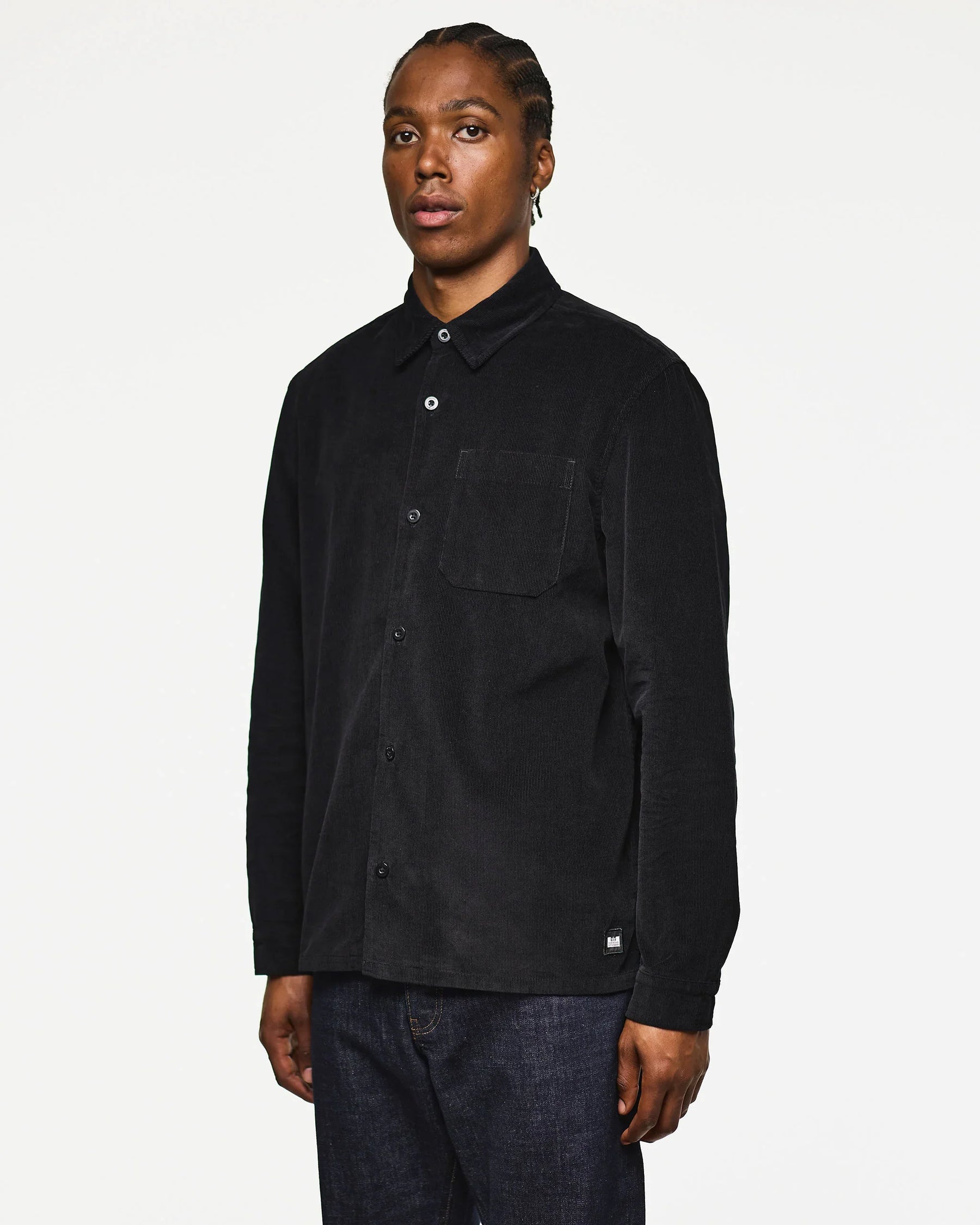 Weekend Offender Welch Cord Shirt (Black)