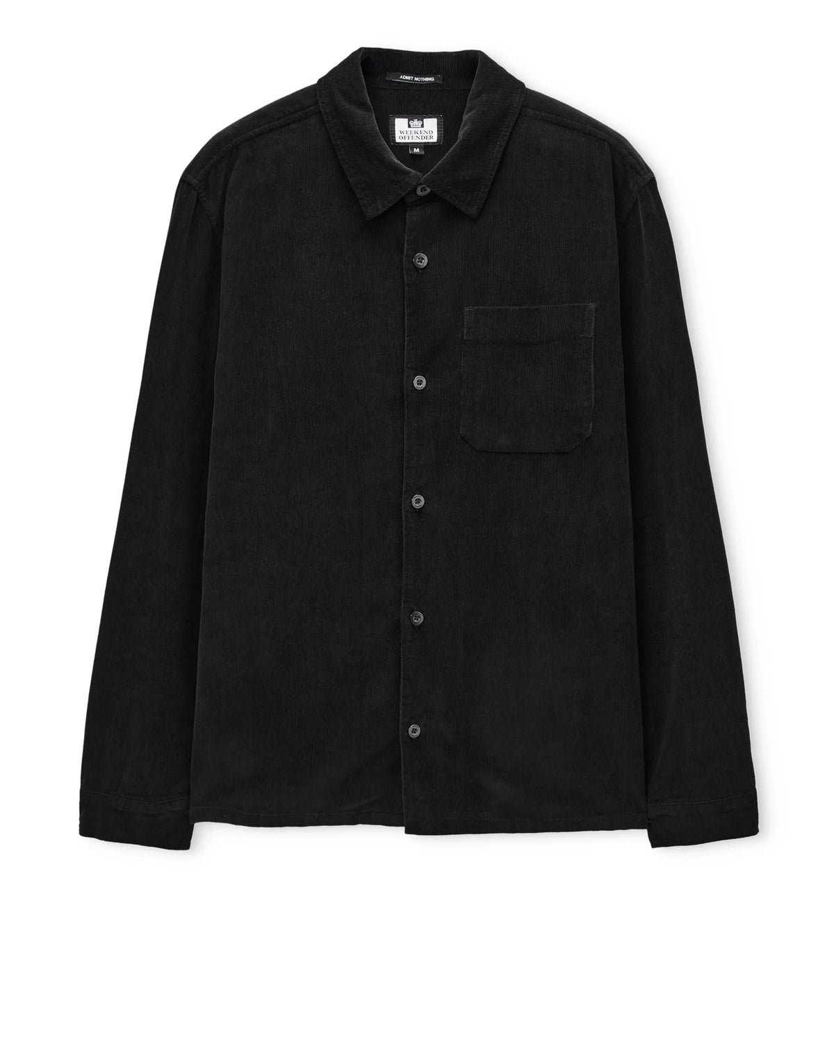 Weekend Offender Welch Cord Shirt (Black)
