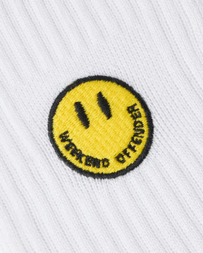 Weekend Offender Smiley Sports Socks (White)