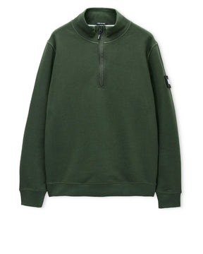 Weekend Offender Kraviz 1/4 Zip Sweatshirt (Black Forest Green)