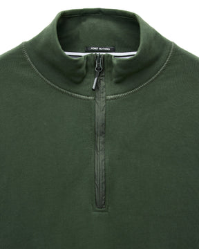 Weekend Offender Kraviz 1/4 Zip Sweatshirt (Black Forest Green)