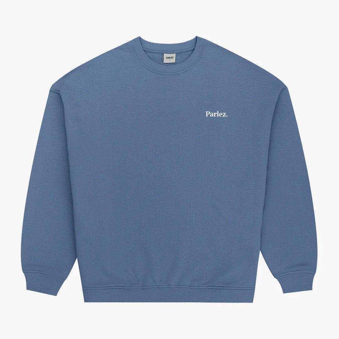 Parlez Vernon Oversized Crew (China Blue)