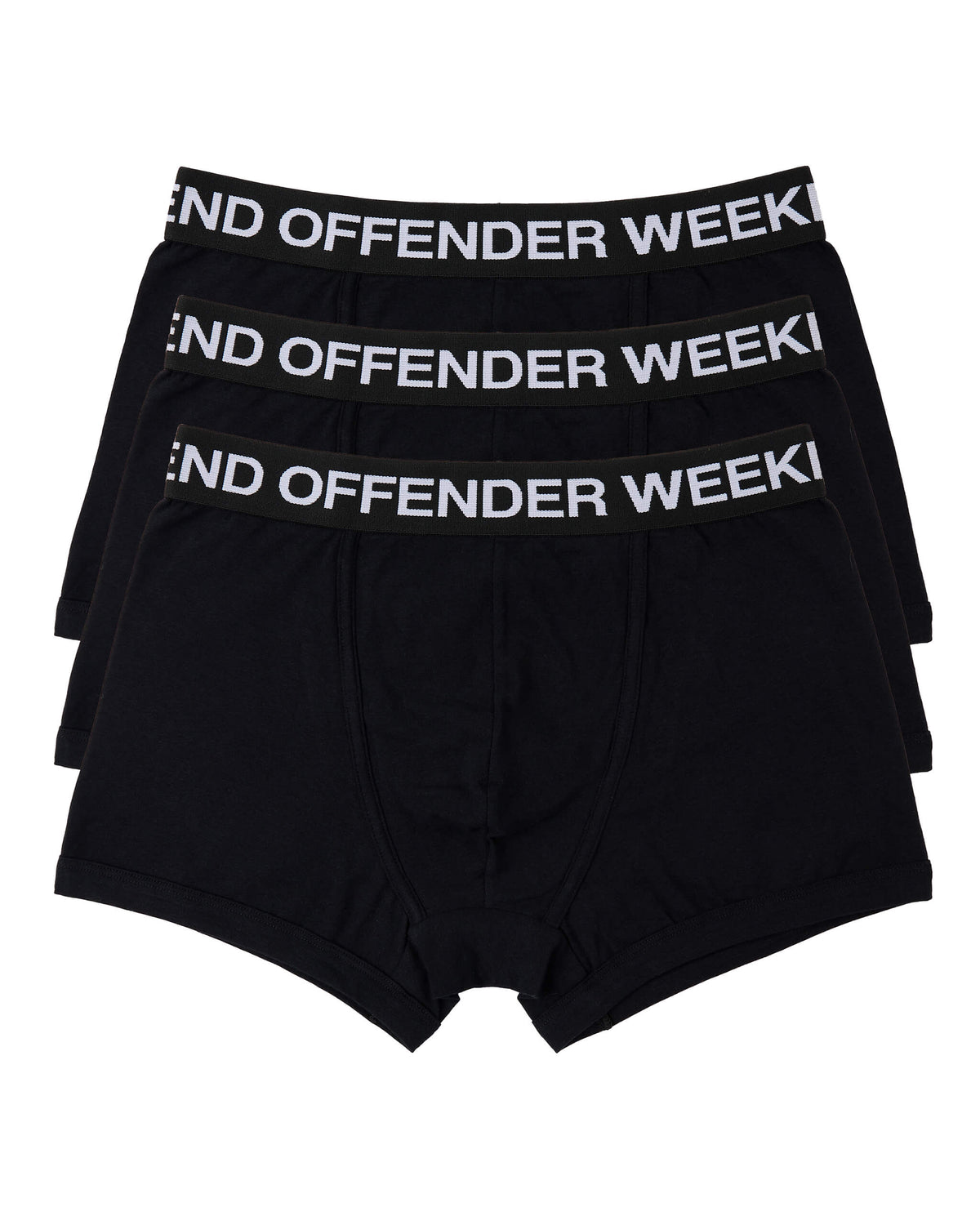 Weekend Offender Boxer Shorts Pack of 3 (Black)