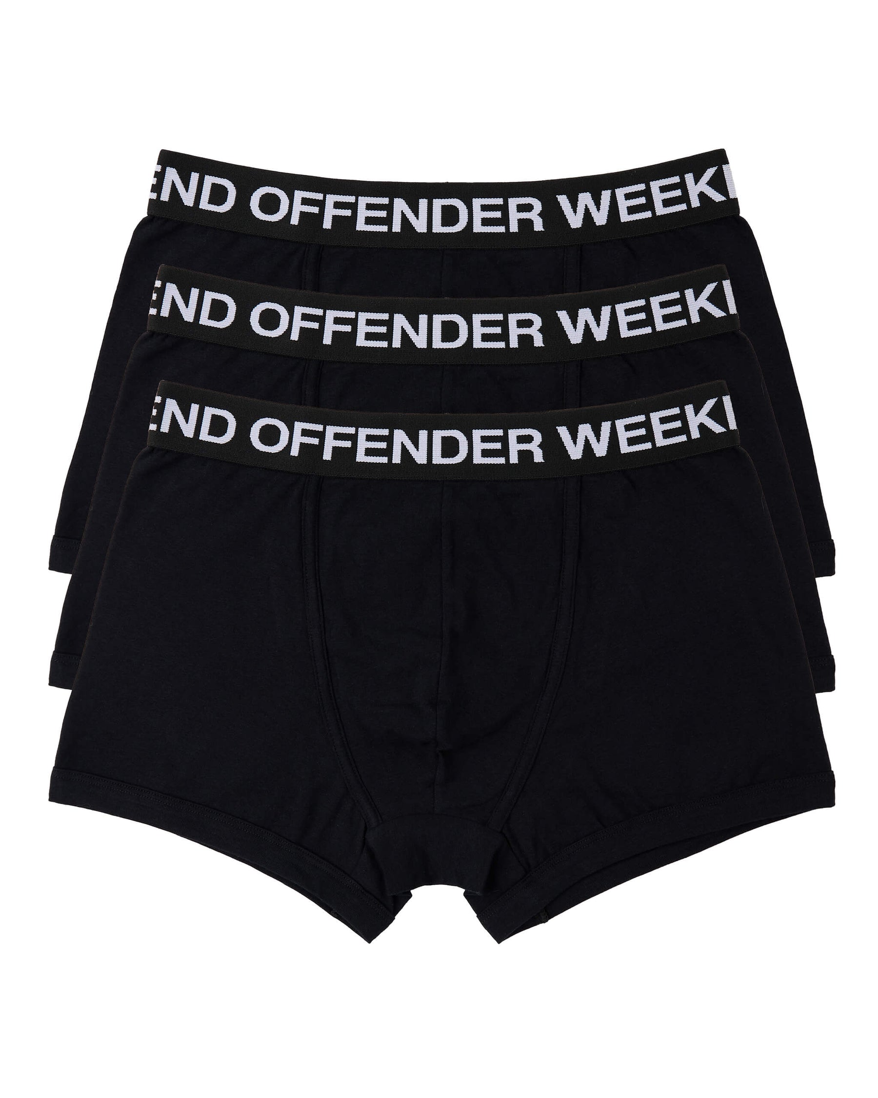 Weekend Offender Boxer Shorts Pack of 3 (Black)