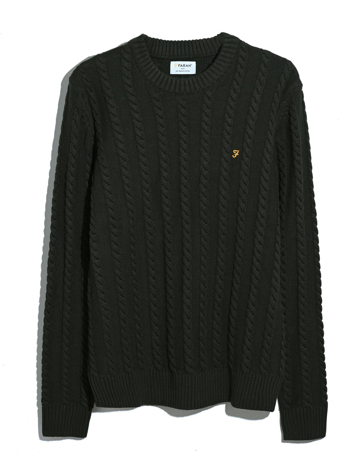 Farah Knight Cable Sweater (Evergreen)