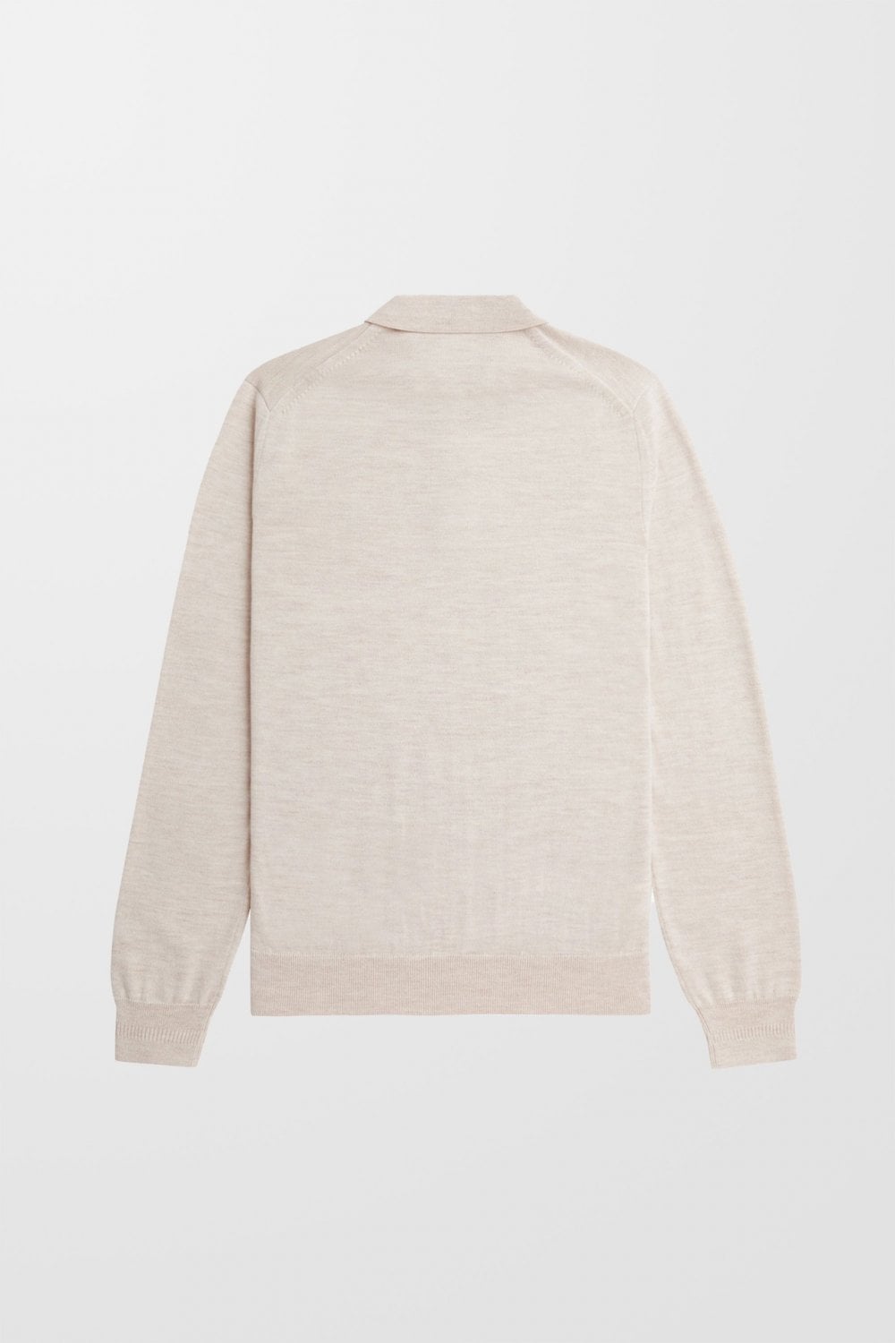 Fred Perry Classic Knitted Long Sleeved Shirt (Porridge Marl)