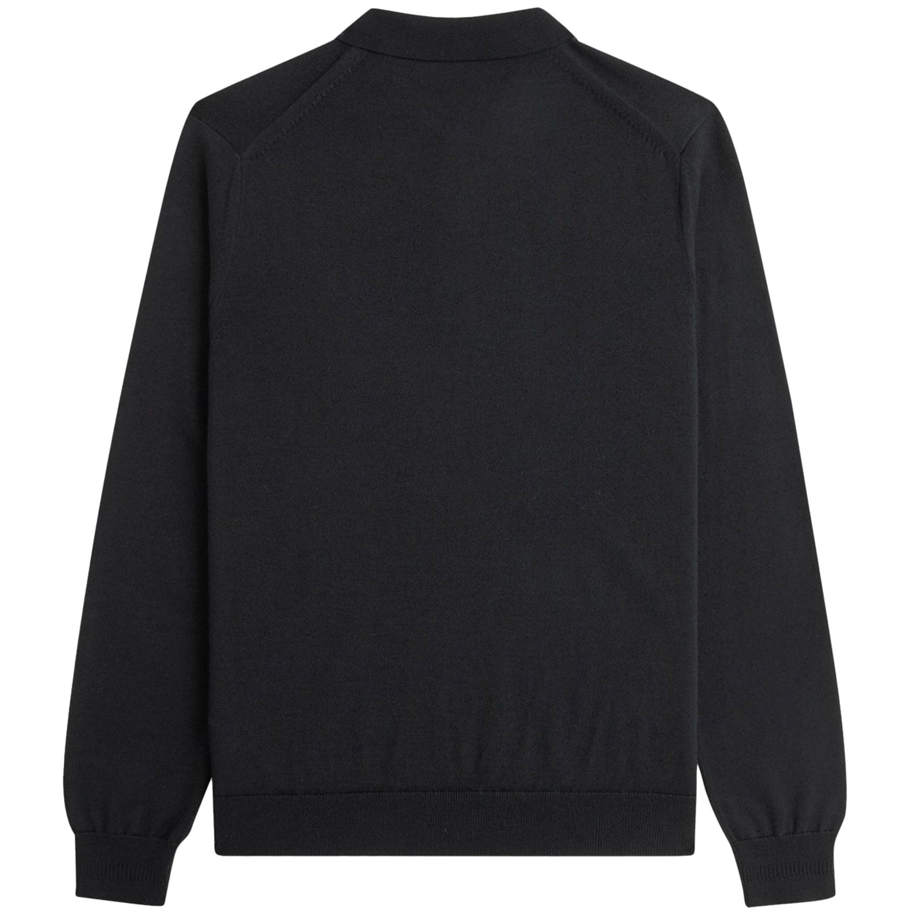 Fred Perry Classic Knitted Long Sleeved Shirt (Black)