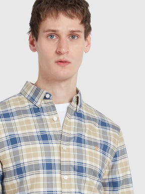 Farah Brewer Slim Fit Oxford Shirt (Hazelnut)