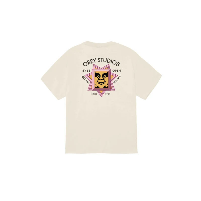 Obey Global Visuals T-Shirt (Cream)