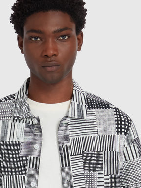 Farah Chiltern Archive Print Shirt (Black)